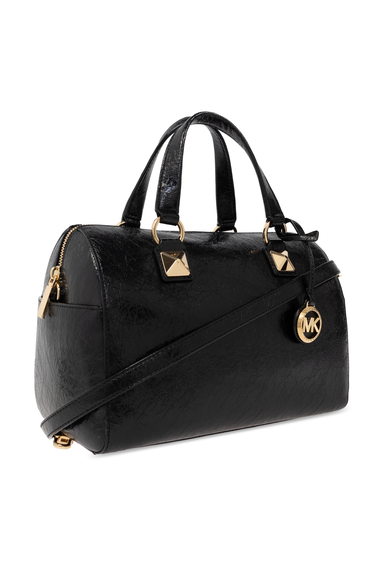 Michael kors grayson satchel black sales